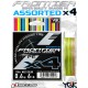 Шнур YGK FRONTIER ASSORTED X4 100м мультиколор описание и фото