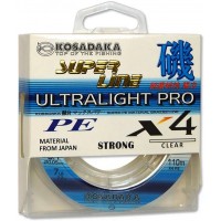 Шнур плетёный Kosadaka "SUPER LINE PE X4 Ultralight PRO" 110м, 0,04мм