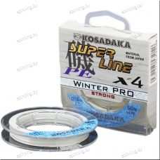 Леска плетеная зимняя Kosadaka Super Line PE X4 Winter Pro 50м прозрачная