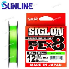 Шнур плетеный Sunlline SIGLON PE X8 (light green) 150м