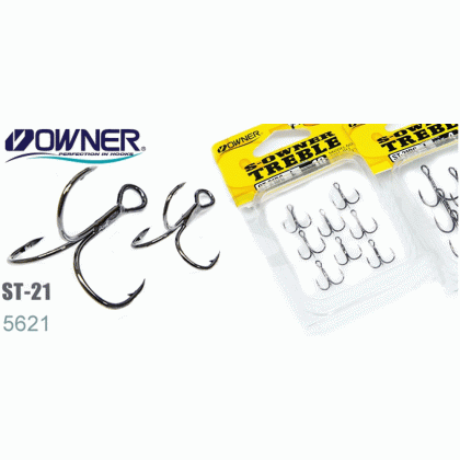 Тройные крючки Owner 5621 ST-21BC описание и фото Тройные крючки Owner 5621 ST-21BC описание и фото