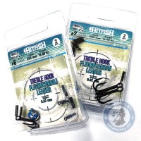 Поводок флюорокарбоновый Hitfish TRFL с тройником 30см 0,52мм 12,4кг №4 (2шт.)