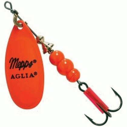 Блесна вращающаяся Mepps Aglia Fluo Orange описание и фото Блесна вращающаяся Mepps Aglia Fluo Orange описание и фото