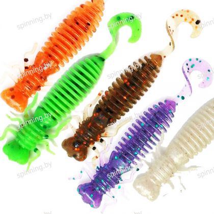 Силиконовая приманка Fanatik Larva LUX 1.6 видео, описание и фото