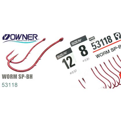 Крючки Owner 53118 WORM SP-BH описание и фото